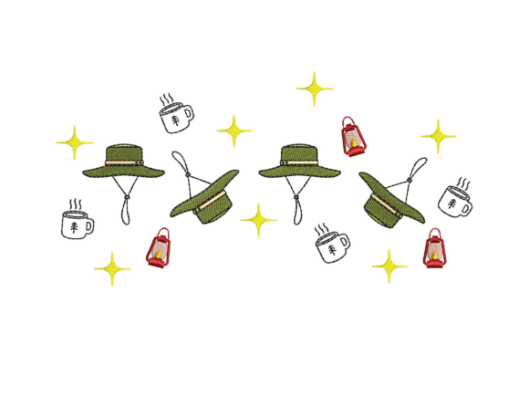 Camping Ranger Hat Embroidery Design