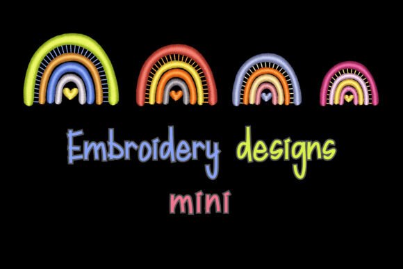 Colorful Rainbow Embroidery