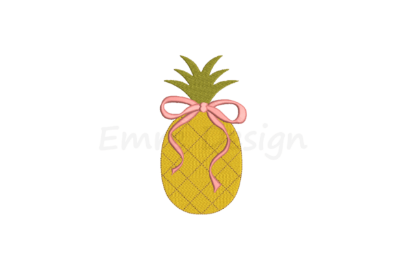Coquette Pineapple Embroidery Design