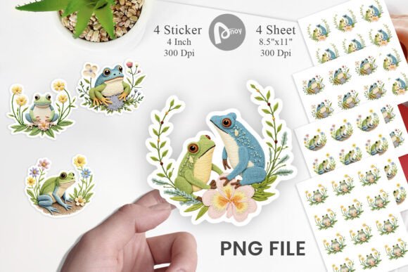 Frog Embroidery Sticker Review for Boutique Apparel