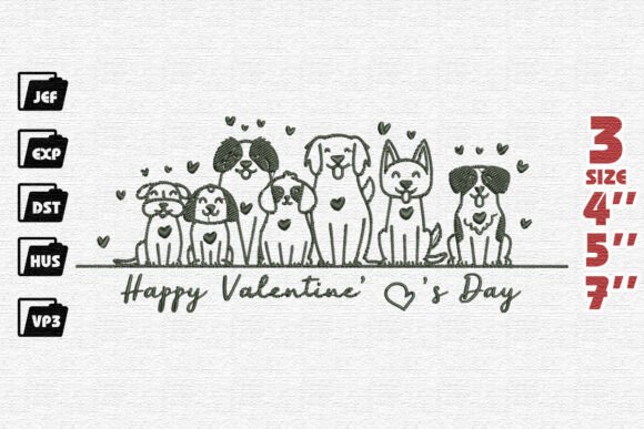 Loveable Dogs Embroidery