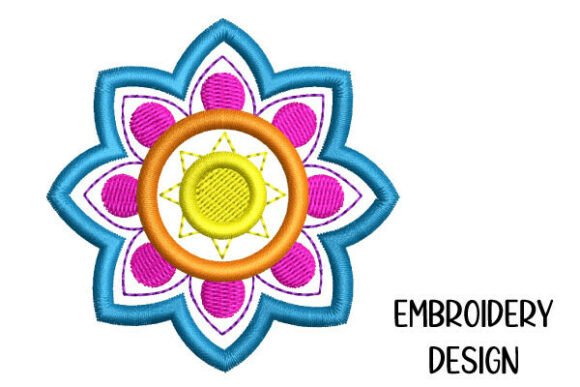Mandala Circle – Small Embroidery Motif