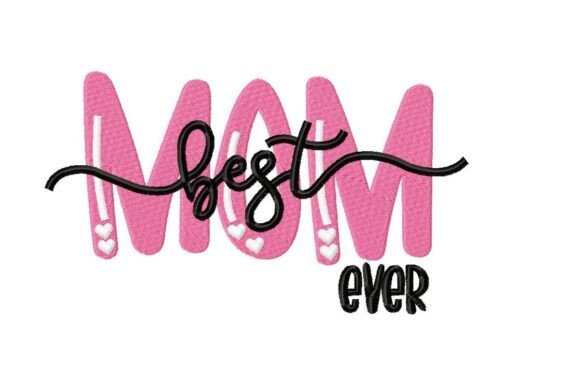Mom Embroidery Design