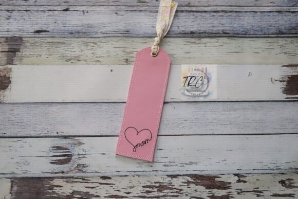 Mom Heart Bookmark ITH Machine Embroidery