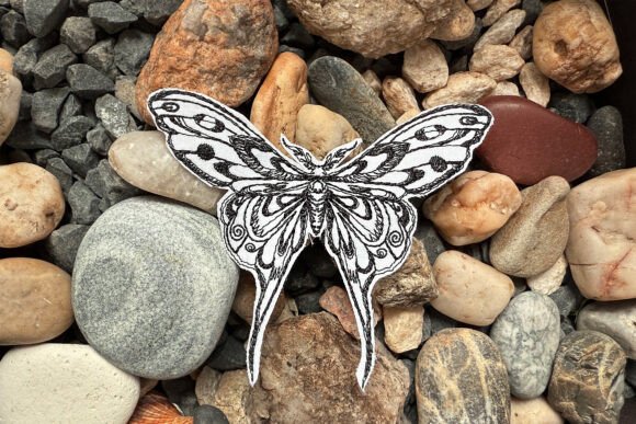 Mystical Butterfly Machine Embroidery
