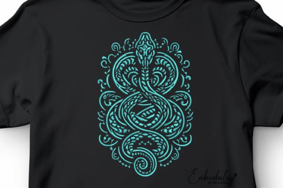Snake Machine Embroidery Design