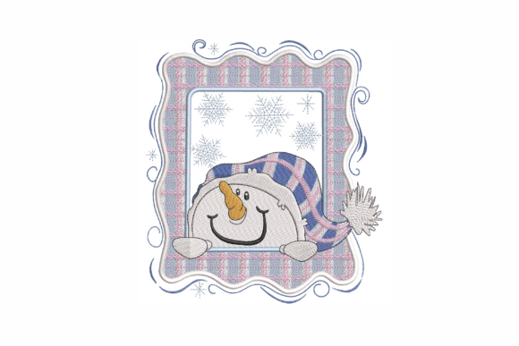 Snowman Machine Embroidery Design